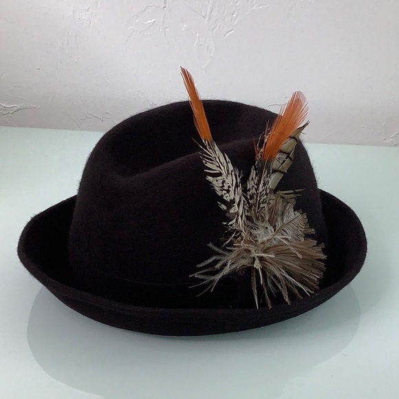 Vintage Mr John Debutante Wool Fedora hat size OSFM EUC - Picture 11 of 11